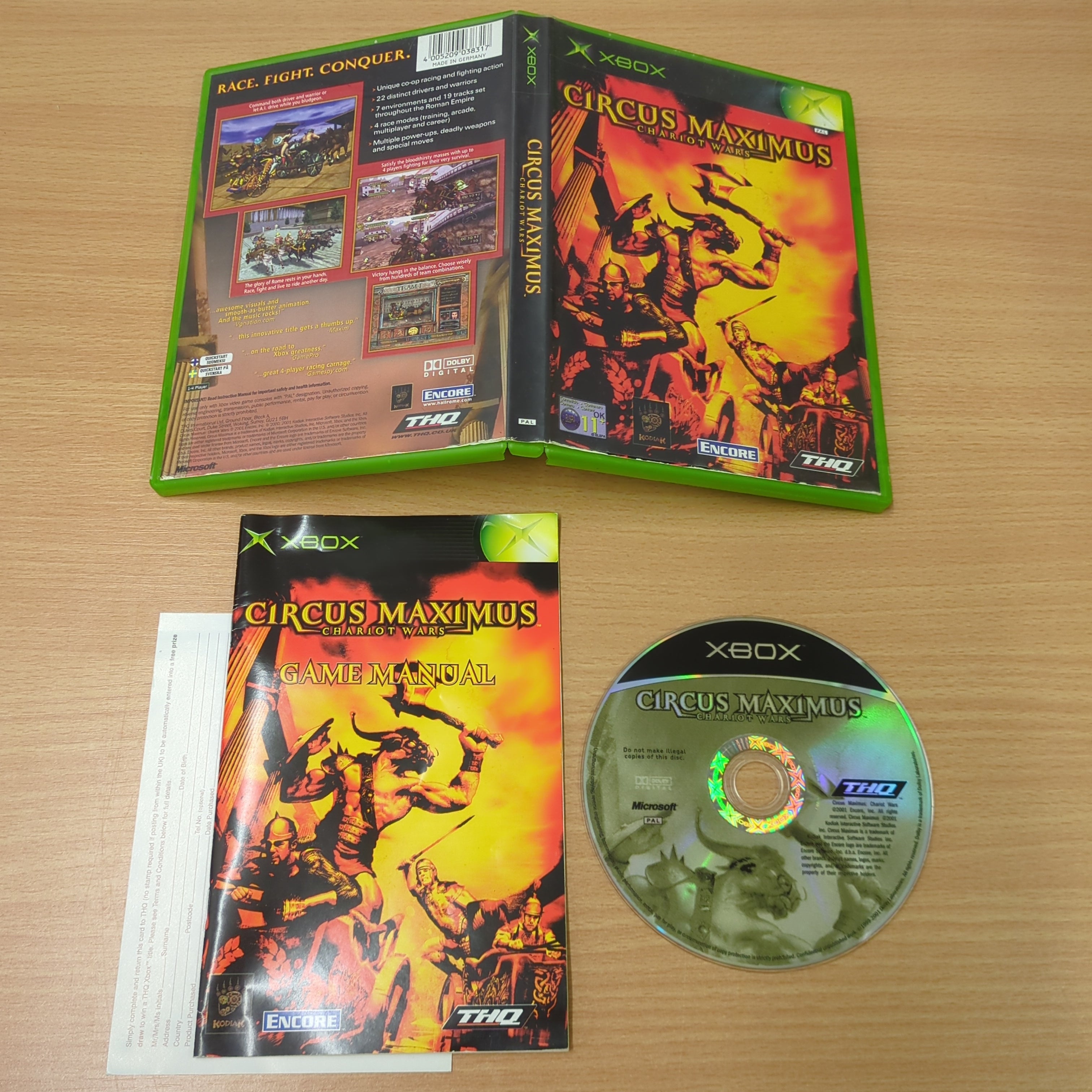 Circus Maximus Chariot Wars Xbox original game Circus Maximus Chariot Wars Xbox original game